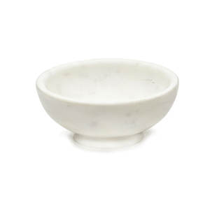 Fabricant indien Bol en marbre blanc naturel antique fait à la main Ustensiles de cuisine de qualité supérieure et décoration de maison élégante au meilleur prix - Product Image 1