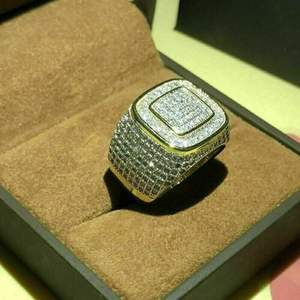 Alliance d'éternité en moissanite à double rangée pour fêtes et anniversaires Fabriquée à la main en Inde pour l'exportation - Product Image 5