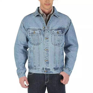 Veste en jean classique pour homme, coupe slim, style décontracté, sans doublure, vente en gros usine 2026 - Product Image 1