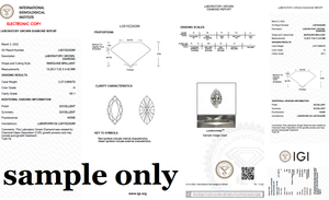 Diamante cultivado en laboratorio Marquise de 1,20 quilates, Diamantes Sueltos certificados por IGI para uso en joyería del fabricante indio - Product Image 3