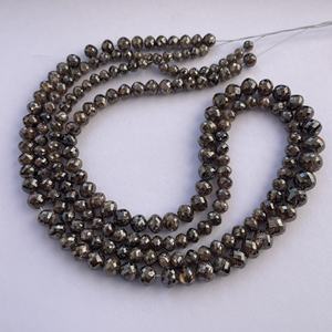 Cuentas facetadas de Color elegante marrón champán Natural de 4mm y 6mm, diamantes a granel, fabricación de joyas con certificación IGI 2025 - Product Image 4