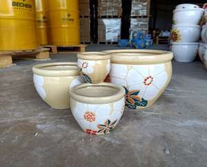 [Leo Nguyen Le] - Macetas Decorativas para el Hogar al por Mayor, Macetas Pequeñas para Flores, Macetas de Cerámica Esmaltada para Interiores, Macetas para Plantas de Jardín - Product Image 1