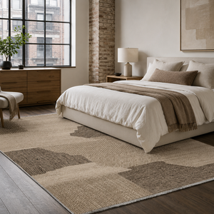 Tapis lavable moderne brun foncé à rayures Moonlit de Netline Home - Product Image 2