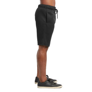 Pantalones cortos deportivos de algodón 100% de alta calidad para hombre, diseño de logotipo personalizado, estilo de Fitness medio, patrón sólido, decoración, bolsillos de tela de malla - Product Image 4