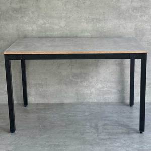 Rectangular 120x70cm Dining <b>Table</b> Industrial Stable Assembled Oval Plywood <b>Top</b> Iron Legs Melamine Coating Extendable-BA68166 - Product Image 4