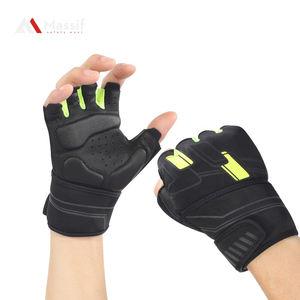 Guantes de entrenamiento para levantamiento de pesas con soporte para muñeca Guantes de gimnasio para hombres y mujeres - Product Image 1