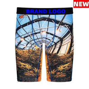 Calzoncillos bóxer de marca americana respetuosos con el medio ambiente de gran oferta, Calzoncillos Bóxer estampados transpirables de secado rápido para hombre, ropa interior de diseñador para hombre - Product Image 4