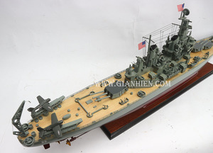 Modelo de Barco USS Missouri de Madera Náutica, Diseño Personalizado Aprobado por el Fabricante Gia Nhien, MOQ Bajo - Product Image 5
