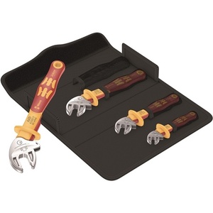 Jeu de clés à fourche Joker 4, métriques 7-19 mm, en acier au chrome-vanadium, qualité industrielle, longueur 270 mm, série WERA 6004 - Product Image 1