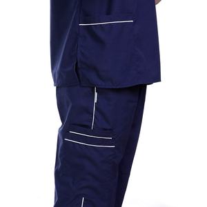 Tenue médicale 2 pièces pour femme, pantalon jogger avec poche cargo et fermeture éclair extensible, uniforme d'hôpital pour animaux de compagnie, ensembles de blouses d'infirmière, design 2025 - Product Image 5