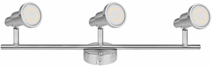 Tira de luces de 3 focos, níquel GU10 3W 2700K (Ledvance 540569) - Product Image 1