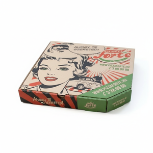 Oil Resistant Eco-Friendly Kraft Paper <b>Pizza</b> <b>Box</b> Microwave Safe Corrugated Food Packaging for Hot & Cheesy <b>Pizzas</b> - Product Image 3