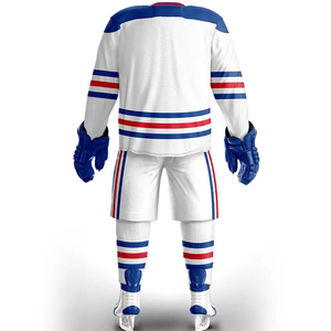 Maillots et pantalons d'équipe de hockey sur glace personnalisés bon marché, uniformes, impression numérique, haute qualité, 100% polyester, écologiques, ensembles pour hommes - Product Image 4