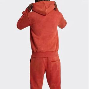 เสื้อวอร์มแบบสวมหัวสำหรับผู้ชายชุดวิ่งออกกำลังกายแบบล้างกรด - Product Image 2