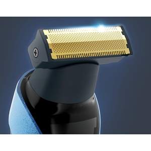 Tondeuse à barbe hybride rechargeable avec 120 min d'autonomie, étanche, antichoc, lames en acier inoxydable pour une coupe et un rasage impeccables - Product Image 2