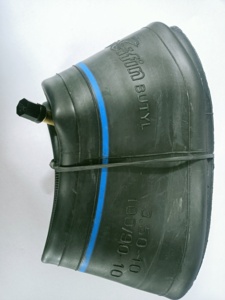 Chambre à air en butyle de qualité supérieure Dolfin 3.50-10 pour Tuk-Tuk/Véhicule à trois roues/Rickshaw électrique, en plastique noir durable - Product Image 2