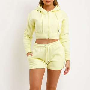 Ensemble court pour femme Survêtement Joggers Sweatsuits Womens 2 Piece Plus Size High Quality Cotton Polyester Summer Twin Sets 2026 - Product Image 4