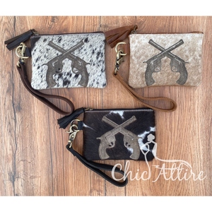 2025 Vintage mode personnalisé détachable bracelet pochette peau de vache en cuir véritable fermeture éclair téléphone sac luxe Laser gravure dames - Product Image 1