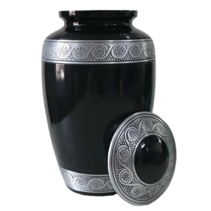 Urne de crémation en métal de meilleure qualité avec conception d'empreinte d'animaux de patte pour garder les cendres - Product Image 3