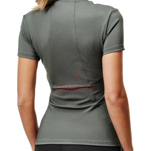 Tejido transpirable elástico ajuste equitación mujer ecuestre Top elegante ligero que absorbe la humedad cómoda camisa atlética - Product Image 2