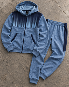 Ensemble de survêtement à capuche 2 pièces pour femme, veste zippée intégrale et pantalon de jogging, vêtements de sport décontractés, personnalisation OEM, vente en gros - Product Image 1