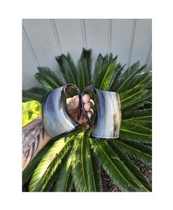 Design nordique classique Vintage Style Viking poli corne à boire tasse bière Stein gobelet avec poignée tasse à bière écologique - Product Image 6