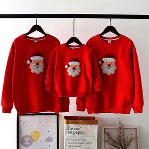 Conjunto de Sudadera Tejida con Estampado de Letras y Logotipo Frontal para Familia, Estilo Urbano Navideño - Product Image 5
