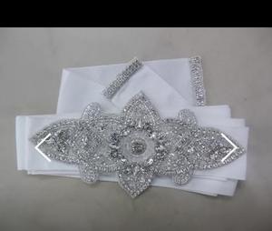 Cinturón con cuentas de metal elegante hecho a mano para mujer Regalo perfecto vibrante para amantes de la moda Hecho con diamantes de imitación para vestidos de cóctel - Product Image 6