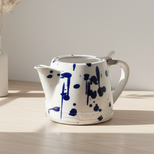 Théière en porcelaine durable de qualité supérieure 3460998-0.55, design nordique, 550 ml, avec filtre en acier inoxydable - Product Image 3