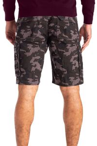 Mens 3/4 Long Length Shorts Elasticated Waist Cargo <b>Three</b> <b>Quarter</b> cotton <b>jeans</b> shorts Casual Men's camo Shorts - Product Image 4