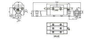 SUAH-V loạt tuyến tính hướng dẫn đường sắt và vận chuyển khối thép cường độ cao chính xác hệ thống chuyển động cho CNC và tự động hóa máy - Product Image 2