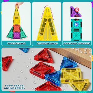 Jeu de construction magnétique en ABS Lion Wholesale de 32 pièces pour les enfants de 4 à 6 ans - Product Image 6