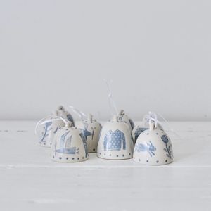 ระฆังวัวเซรามิกศิลปะสำหรับการตกแต่งภายในบ้านไร่แบบชนบทและแขวนผนังกลางแจ้งด้วยการออกแบบที่ได้แรงบันดาลใจจากประเทศ - Product Image 6