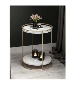 Vente en gros Meilleur prix Table d'appoint ronde moderne Dernier design Plateau en marbre pour la maison ou l'hôtel Meubles de table d'extrémité de salon. - Product Image 5