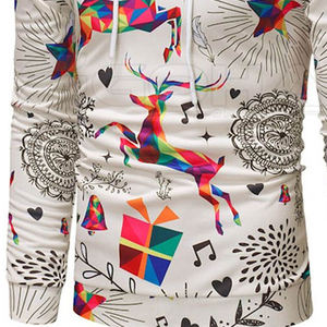 100% polyester blanchi Sublimation sweats à capuche pour hommes 2025 nouveauté 3D partout pull à capuche imprimé - Product Image 2