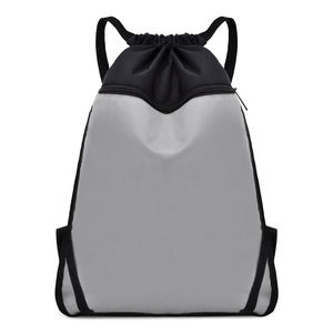 2023 diseño personalizado promocional impermeable gimnasio mochila con cordón poliéster deportes almacenamiento entrenamiento mochila con cordón bolsa - Product Image 1