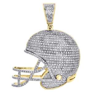 Customized Aurickk Jewels 49ers <b>NFL</b> Championship <b>Helmet</b> Pendant Super Big 925 Silver 14K Gold Plated Full Moissanite Certified - Product Image 3