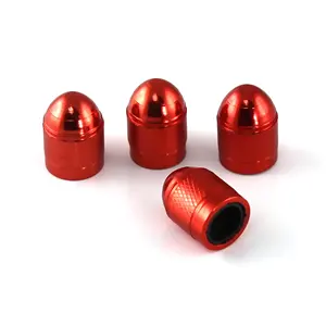 Capuchons et adaptateurs de valves de pneus en aluminium anodisé rouge - Product Image 2
