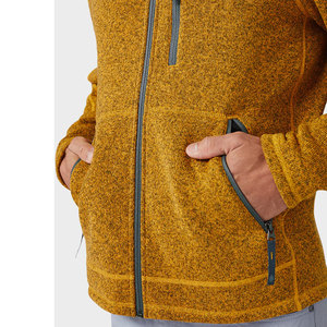 Sweat à capuche zippé personnalisé pour homme, veste en polaire performante résistante à l'eau, poche zippée découpée au laser, vêtements de sport, fabrication OEM - Product Image 6