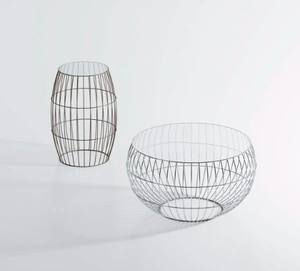 Unique Wire <b>Side</b> <b>Tables</b> Designer Stylish, Easy Assemble, Low MOQ High Quality <b>Table</b> with <b>Glass</b> Top and Metal Base - Product Image 5