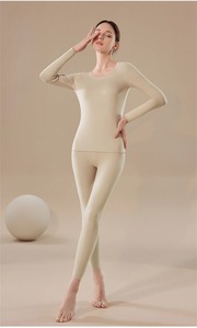 Cotton Autumn Winter <b>Thermal</b> Long Johns <b>for</b> <b>Women</b> Silk Long Sleeve O Neck Underwear - Product Image 3