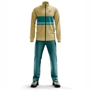 ชุดวอร์มออกกำลังกายคุณภาพสูง ไซส์พลัส สำหรับวิ่งและฟิตเนส คอเสื้อแบบกำหนดเอง แขนยาว ชุดจ็อกกิ้งสำหรับฝึกซ้อมฤดูหนาว พิมพ์ลาย 100% - Product Image 1