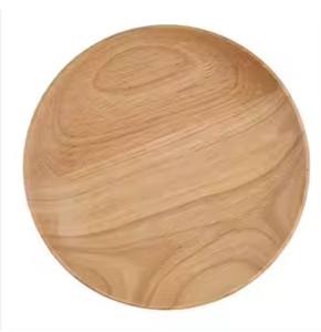 Plaque de bois de haute qualité pour la maison et les fêtes utiliser plaque de bois à la main brillant poli pour la nourriture et les fruits assiette de service - Product Image 2