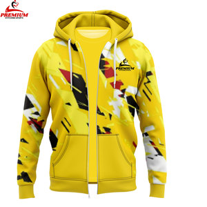 Sublimation Printed Hoodies Cool Custom Man Hoodies Plain Zipper Hoodies - Product Image 5