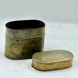 Candle Vessel Antique Rustic <b>Small</b> Custom <b>Storage</b> <b>Box</b> Shape With Lid Galvanized Material Candle Jars - Product Image 3