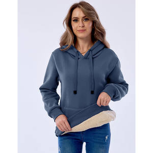 Nouvel arrivage de sweats à capuche pour femmes design unique avec logo en dentelle décoration épaule tombante grande taille mode sweats à capuche à bas prix pour femme - Product Image 3