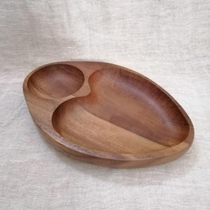 Assiettes en bois de style innovant ensemble de plats en bois pour la maison et le centre de villégiature plat de service sûr - Product Image 6