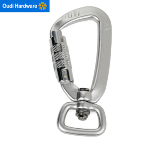 <span class=keywords><strong>Mousqueton</strong></span> professionnel en aluminium à verrouillage rotatif H2086 4KN pour équipement d'escalade et laisses pour animaux de compagnie - Product Image 6