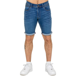 Short en jean en coton décontracté stretch coupe ajustée pantalon d'été respirant Street Wear pantalon de survêtement essentiel RRI-MS-13 - Product Image 1