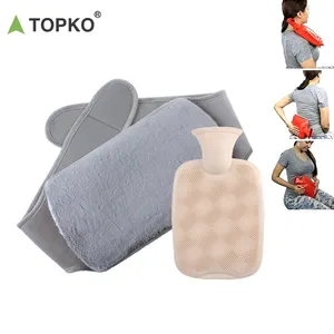 TOPKO 두 조각 따뜻한 물 가방 뜨거운 물 병 뜨거운 겨울 물 주머니 목, 뒤 및 손에 대 한 부드러운 허리 벨트